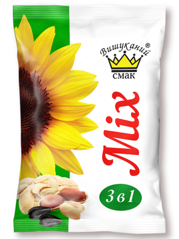 Mix 3в1  (Насіння соняшника +Насіння гарбуза +Арахіс)